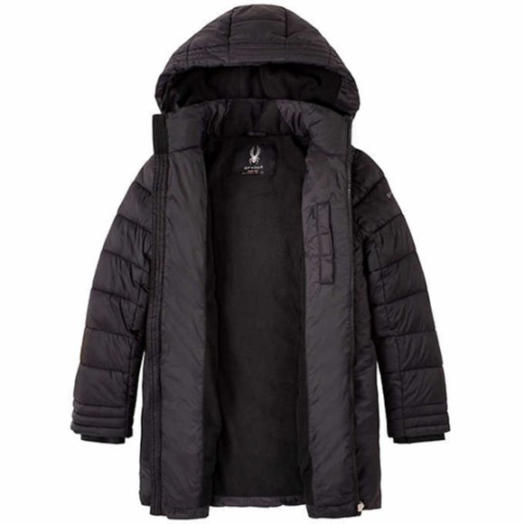 Spyder girl  Youth Puffer Black Jacket - Picture 2 of 6